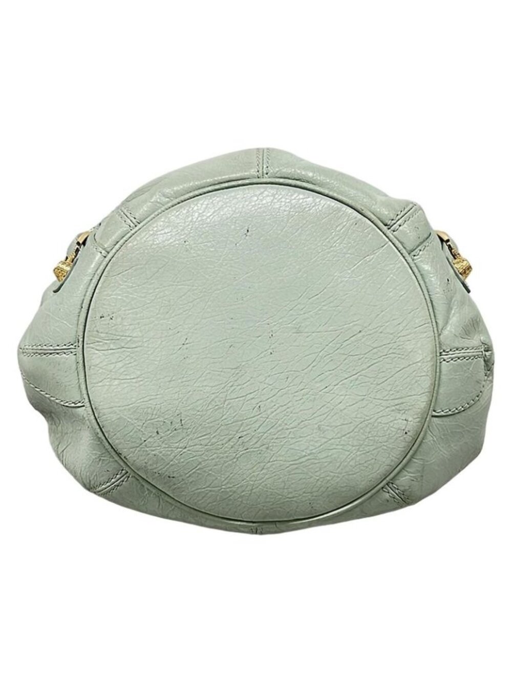 Balenciaga Handbag Giant Mini Pom Light Blue Leather - Picture 5 of 15
